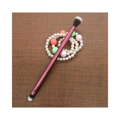 500pcs/lot Single double head aluminium tube eye brush eye shadow brushes Professional Cosmetic Make up Brush tools 4 colors