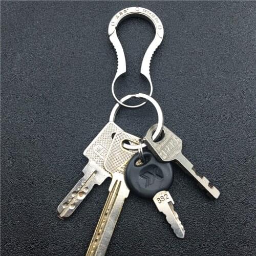 Sanrenmu SK043E Stainless Steel Keyring Key Chain Car Keychain