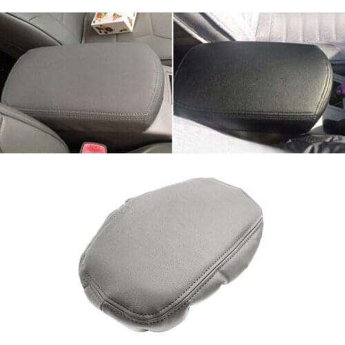 Gray PU Leather with Sponge Armrest Cover For Toyota Rav4 RAV 4 2006 - 2012 Car Interior Center Control Armrest Box Cover Trim