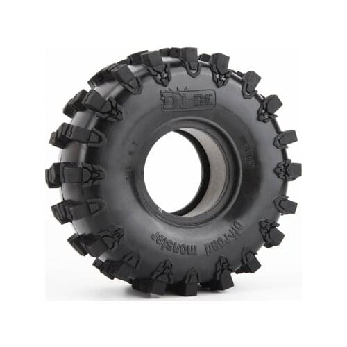 4PCS D1RC Super Grip Two-stage Sponge RC CRAWLER CAR 2.2 Inch Thick Wheel Tires FOR 1:8 SCALE Axial 90018 90048 90045 90031