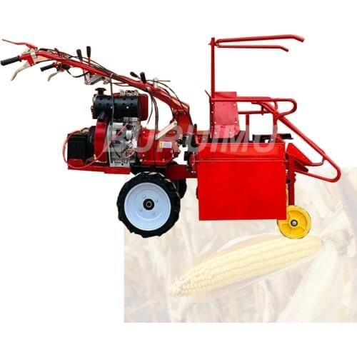 Corn Harvesting Machine Tractor Mounted Corn Harvester Walking Combined Harvester