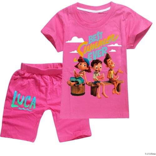 2-16Y Girls Boys Summer Kids Clothing Set Luca Kids Sports T shirt+Pants 2-piece set Baby Clothing Comfortable outfits Pyjamas