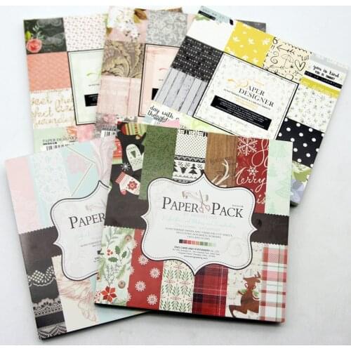 6‘’ Multi Style Scrapbooking Paper Pack Origami Art Craft DIY Photo Album Craft Scrapbook Paper Background Pad Paper Card Making