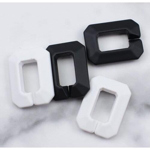 New Fashion Woman Handbag Accessory Chain Detachable Replacement White BlackMatte Strap Women Shoulder DIY Resin Bag Cute Chain