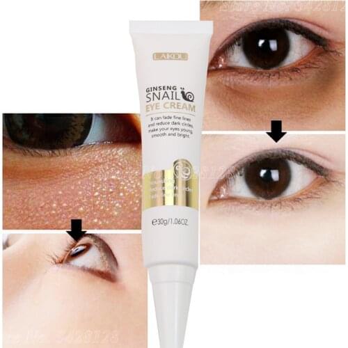 New 30g Snail Eye Cream Essence Moisturizing Firming Anti-Aging Eye Serum Dark Circles Eye Bags Removal Eye Care