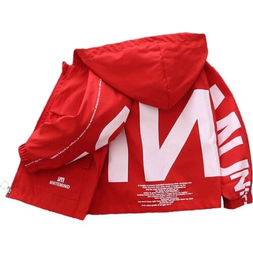 Coat Boy Jacket Girl Spring Autumn Kids Letter Print Cardigan Outerwear Clothes Children Thin Zipper Windbreaker Baby Jacket