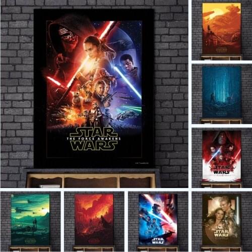 Disney Star Wars Retro Movie Posters Portrait of Star Wars Canvas Paintings on The Wall Art Pictures Cuadros Home Decoration