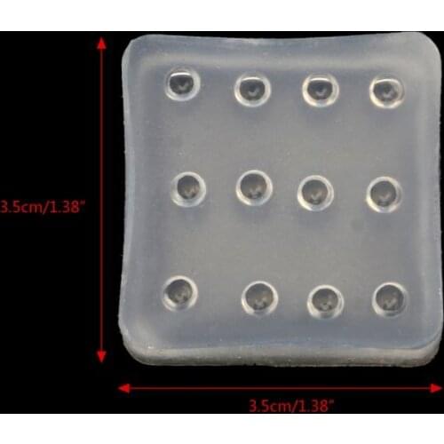 Transparent Silicone Mini 4mm Round Opal Beads Mold Epoxy Resin Jewelry Tools E56C