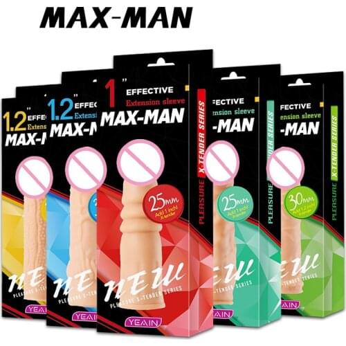 Realistic Soft Silicone Penis Sleeves Extender Enlarger Flesh Cock Cover Sexual Orgasm Enhance Adult Sex Toy for Men Condom Coup