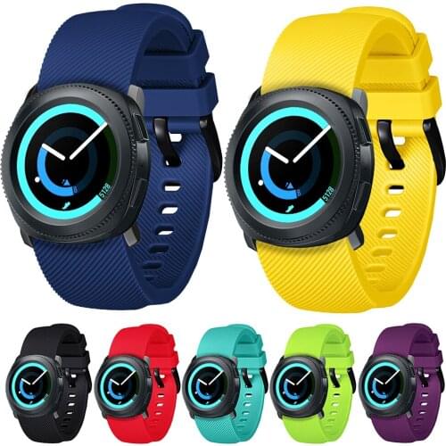20mm Silicone Watchband For Samsung Gear Sport S2 Classic Replacement Watch Strap For Samsung Galaxy Watch 2 40mm 44mm