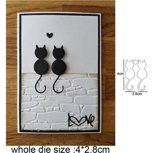 Love Cat decoration Metal steel frames Cutting Dies DIY Cutting Dies Scrapbook Cards Embossing Paper