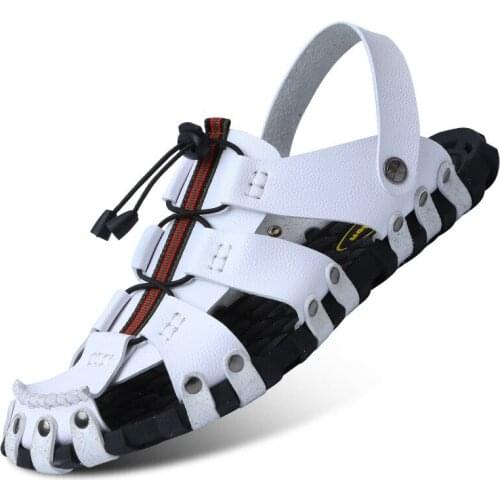 Dropshiping Breathable Sandals Summer Shoes Men Casual Outdoor Beach Slippers Boys Anti-Skid Clogs Masculino Gladiator Mules