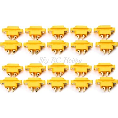 AMASS XT60E-M Mountable XT60 Male Plug Connector For RC Models Multicopter Fixed Board DIY Spare Part Remote Control Toy Parts