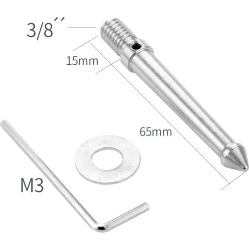 Stainless Steel Lengthen Spike Screw w/ Spacer Allen Wrench for Manfrotto Gitzo Benro Camera Tripod Monopod Accessories