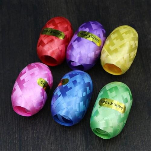 6PCS/Pack 5mmx10m Balloon Rope Foil Balloon Laser Ribbon For Air Balloon Wrapping Tap Home Wedding Birthday Party Decoration