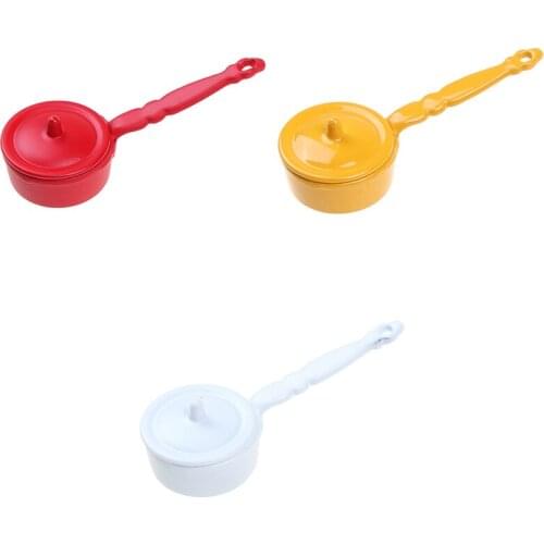 1/12 Cooking Pot Cookware KitchenScale Dollhouse Miniature Accessory Black