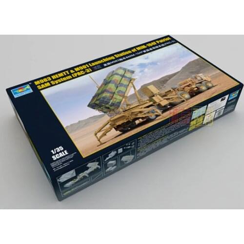 1:35 M983 Trailer and MIM-104F Patriot Missile System (PAC-3) 1/35 Plastic Assembled Model 01037