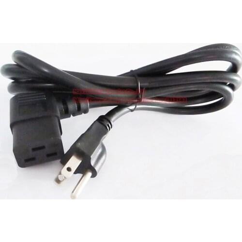 1.8M IEC Power Cable, IEC320 NEMA 5-15P Male Plug to 90 Degree Angled C19 Female Power Connector Cable/Free shipping/1PCS