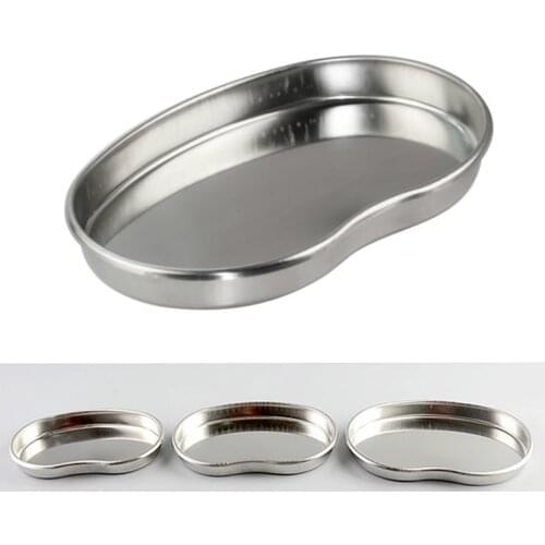 New 1pcs Stainless Steel Medical Bend Tray Dental Instruments Disinfection Plate For eyebrow lip Tattoo Sterilization Accessory