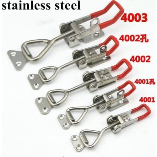 1pcs Toggle Latch Catch Toggle Clamp Adjustable Cabinet Boxes Lever Handle Lock Hasp For Home Sliding Door Furniture Hardware