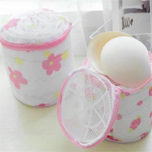 1PC Household Washing Bag Printed Zipper Laundry Bags Bra Underpants Mesh Wash Bag Home Clothing Laundry Storage Bag Organizer