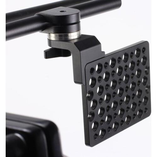 ARRI Type Rosette 15mm Rail Clamp Cheese Plate Mount fr 15mm Support Rail System DSLR Rig Film Studio Mirrorless Footage Camera