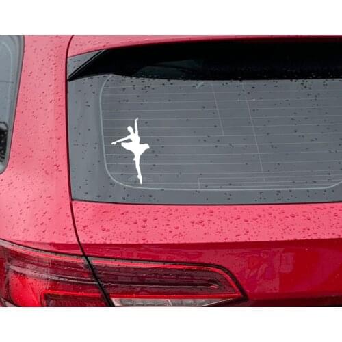 BK Home Ballerina Design White Car Sticker-1 Modern Useful High Quality Reliable Decoration Gift Design Simple Vicinity