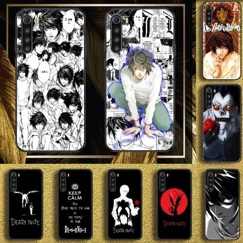 Anime DEATH NOTE Phone case For Xiaomi Redmi Note 7 7A 8 8T 9 9A 9S 10 K30 Pro Ultra black soft hoesjes fashion funda luxury