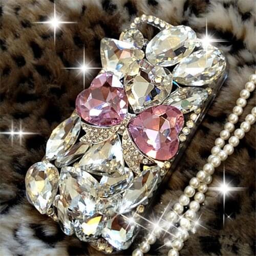 XINGDUO For Redmi note 6 pro Bling Pink Bow case Xiomi mi 8/mi 9/mi 9 Lite Cover Protector Phone Cases cover for pocophone f1