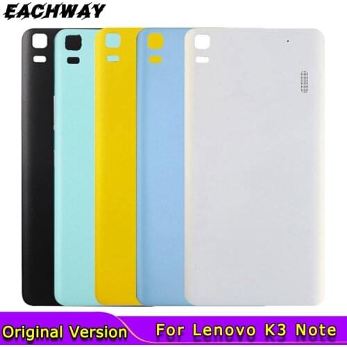 Black 100% NEW For Lenovo K3 Note Back Cover K50 Rear Battery Cover Case Housing Replacment for Lenovo A7000 BATTERY COVER