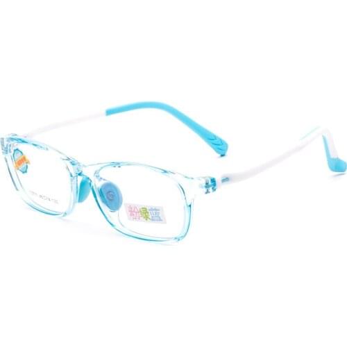 Children and Youth TR90 Eyeglass Frame Light Soft Silicone Gel Nasal Support Myopia Weak Vision Silicone Lens Leg
