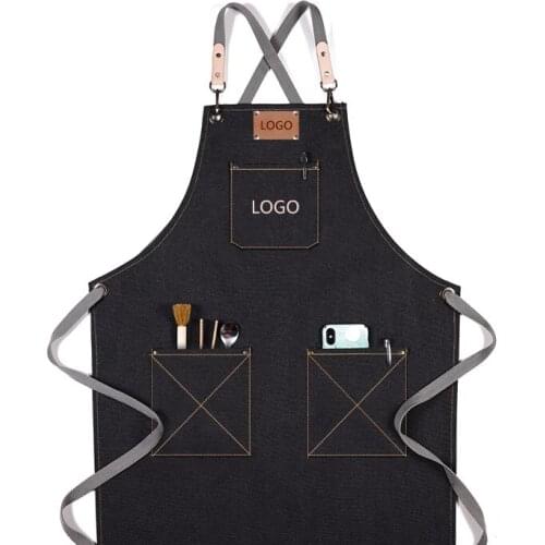 Canvas aprons Florist Cafe tea shop to paint baking high-grade cotton overalls