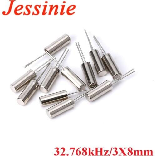 20pcs 32.768kHz 32.768 kHz 32768HZ 32.768k Hz Frequency Oscillator Crystal Cylender 3X8 mm 3*8 mm 3X8MM 3*8mm 3mmx8mm 3mm*8mm
