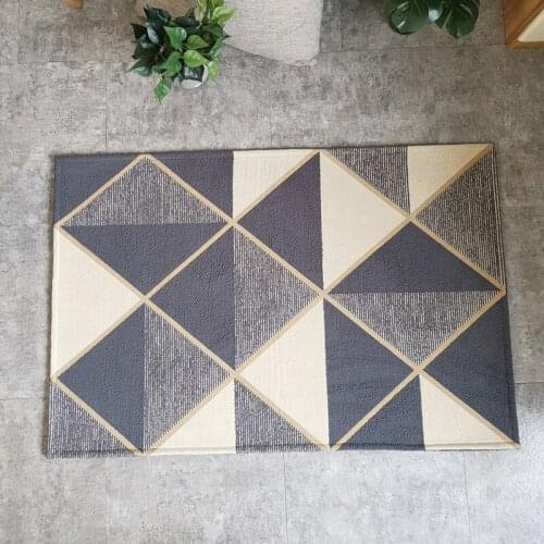Geometry Series Entrance Floor mat Jacquard Home Living Room Door Mat Anti-fouling Kitchen Floor Rug Large Size Area Carpet