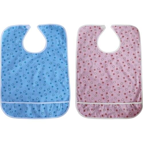 Cotton Meals Clothing Protector Bib Disability Aid Apron Crumb Catcher