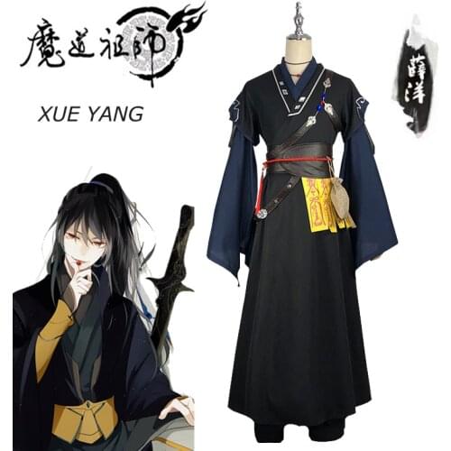 XUE YANG Cosplay Costume Anime Grandmaster of Demonic Cultivation Cosplay Mo Dao Zu Shi Costume Unisex