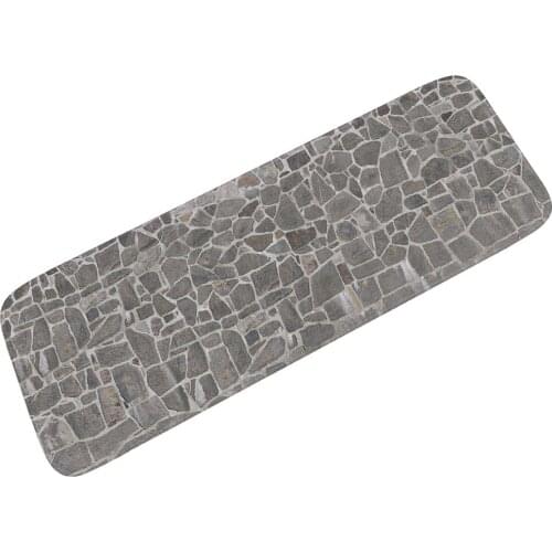 Zeegle Stone Pattern Kitchen Rugs Anti-slip Mats For Hallway Soft Bedroom Bedside Mats Living Room Carpets Absorbent Bath Mats