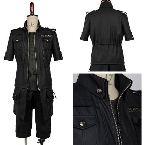 Hot Anime FF XV FF15 Noctis Lucis Caelum Noct Cosplay Costume Jacket Coat Outfit Men Halooween Carnival Costumes