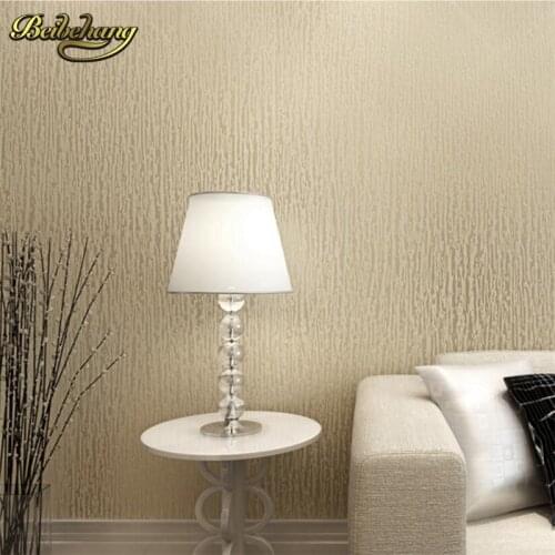 Beibehang Simple non-woven wallpaper imitation diatom mud mud stripes bedroom living room TV background wall solid color