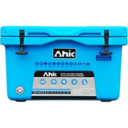 Fish transport 70QT dry ice hard cooler tackle box