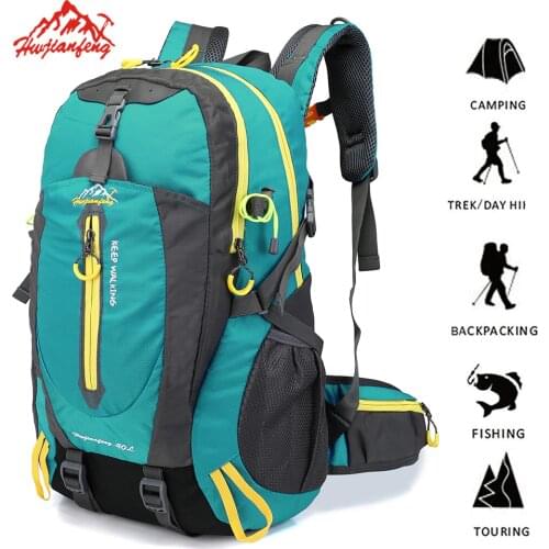 Women Men Tactical Backpack 40L Waterproof Hiking Bag Cycling Climbing Rucksack Laptop Backpack Travel Bag Outdoor Sports Bag