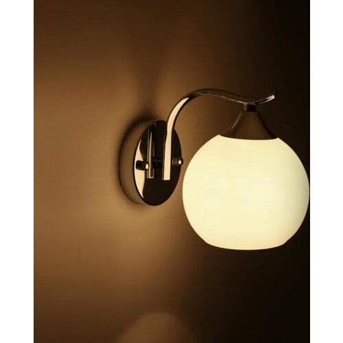 Modern simple European design LED ball hotel bedroom bedside lamp mirror front corridor wall lamp lighting fixture
