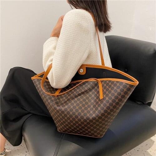 Women Tote Bags Handbags Pu Leather Large Capcity Designer Top Handle Purse 2021 Autumn Winter New Fashion Net Weight 0.8Kg