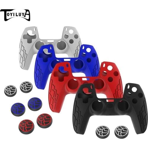 The New Rocker cap is Suitable For PS5 Thumb Texture Grip Cap and The Joystick Cap Silicone Sleeve is Suitable for PS5 3 in1