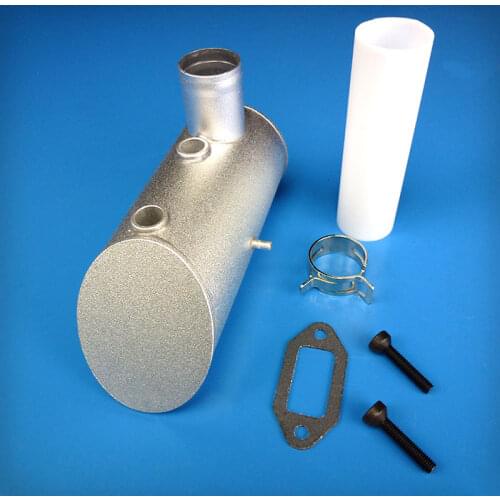 Single Hole / Double Hole Muffler Exhaust Pipe for DLE120 Gasoline Engine