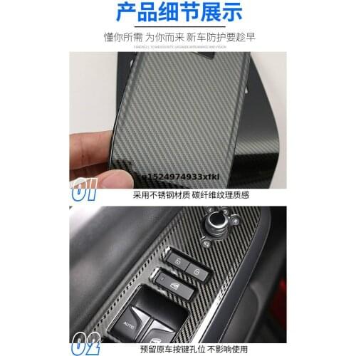 High-quality stainless steel Window lift switch patch dedicated For Changan CS55 PLUS 2019-2020 car accessories Car styling
