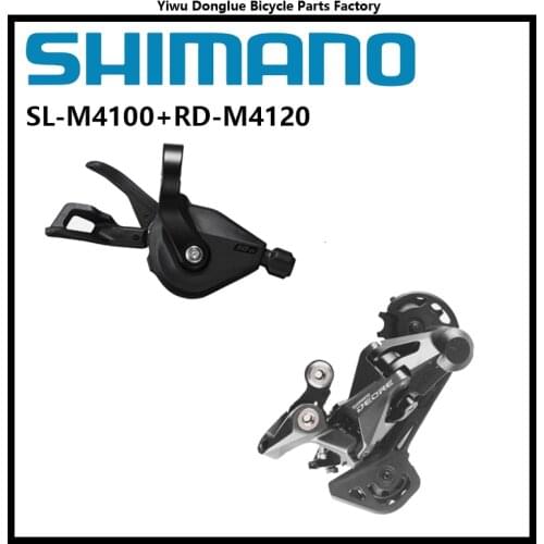 Shimano Deore M4100 M4120 10 Speed Shifter Lever Rear Derailleur SL-M4100+RD-M4120 For MTB Bicycle Mountain Bike