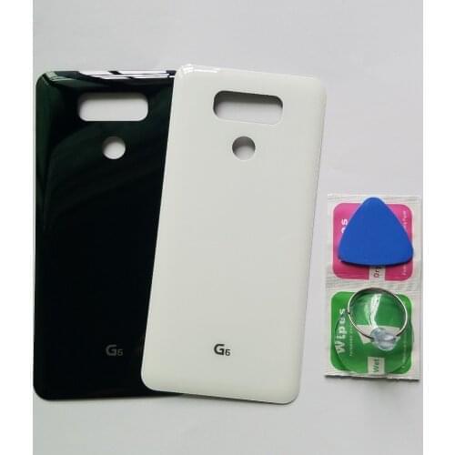Back Glass Cover For LG G6 H870 H870DS H871 H872 H873 LS993 Mobile Phone Housing New Rear Panel Battery Door Case + Tools