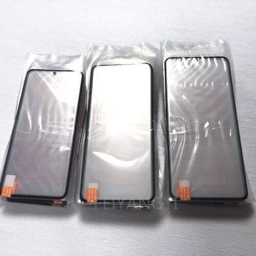 10pcs LCD Front Glass Lens With OCA Glue For Samsung Galaxy S20 S20ultra plus Note 20Ultra note 10lite Touch Screen Outer Glass