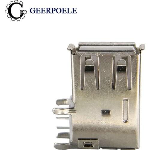 10 pcs/lot USB 2.0 Female Type A Side Plug 4 Pin Connectors Female USB Connector Tail Plug Port Jack Sockect Terminals